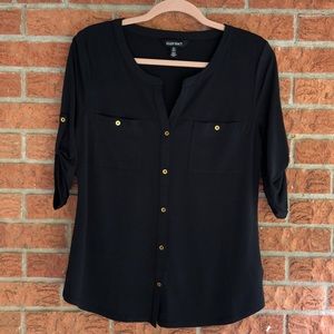 Button down Navy top
